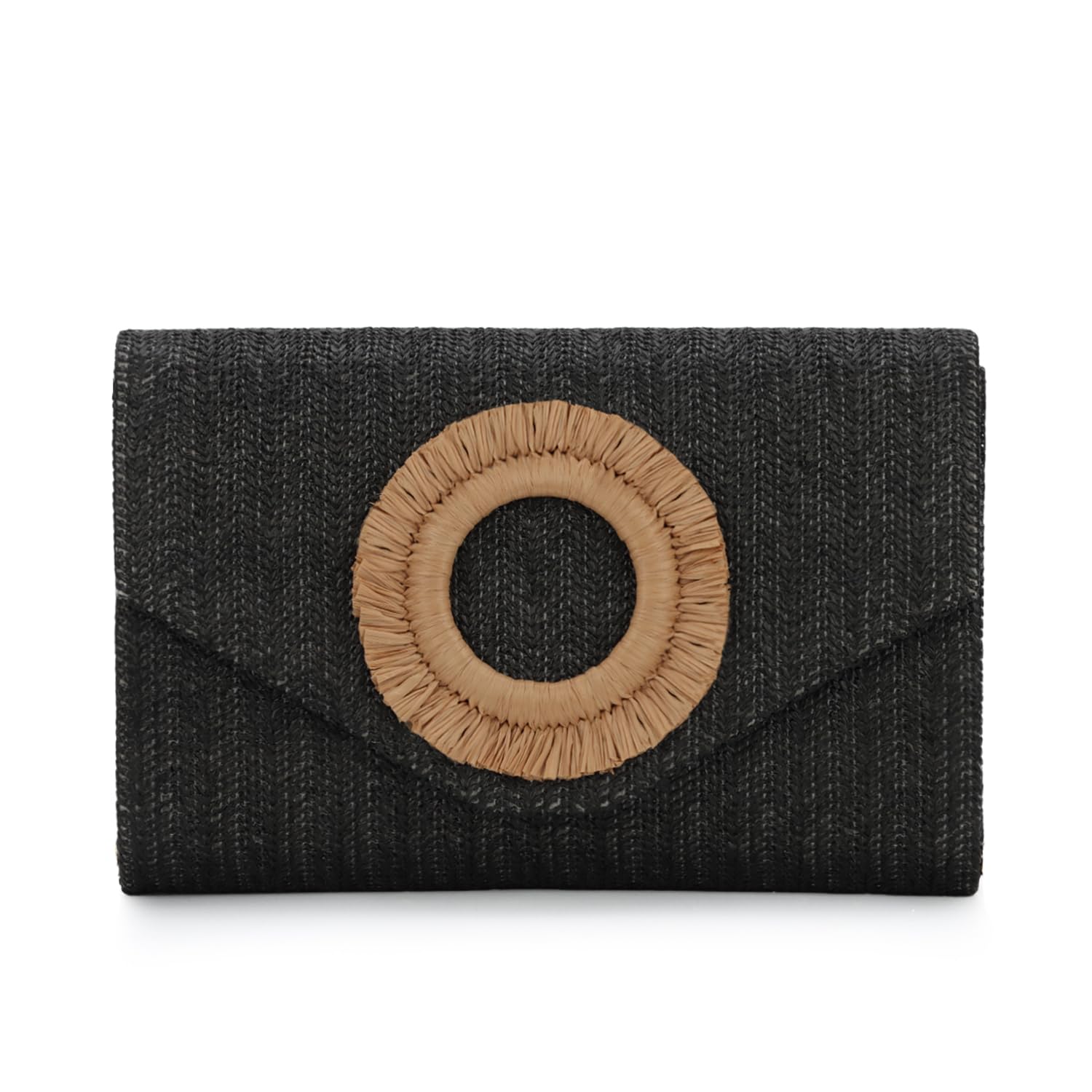 Straw Clutch Purses for Women Woven Evening Bag Summer Beach Bag for Party Weeding Vacation