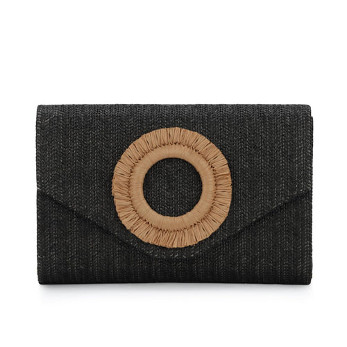 Straw Clutch Purses for Women Woven Evening Bag Summer Beach Bag for Party Weeding Vacation