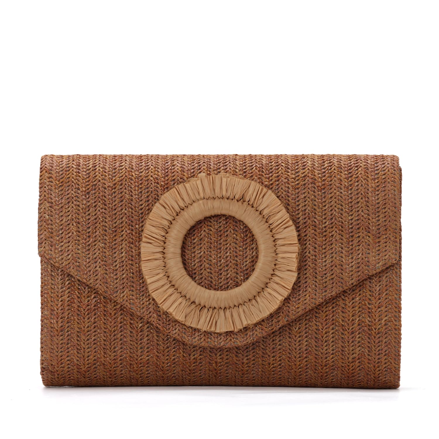 Straw Clutch Purses for Women Woven Evening Bag Summer Beach Bag for Party Weeding Vacation