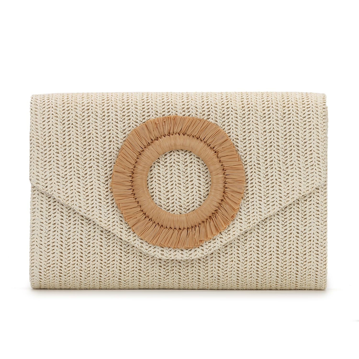 Straw Clutch Purses for Women Woven Evening Bag Summer Beach Bag for Party Weeding Vacation
