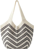 Beach Bags for Women Large Beach Tote Bag Summer Crochet Straw Woven Boho Holiday Shoulder Handbag